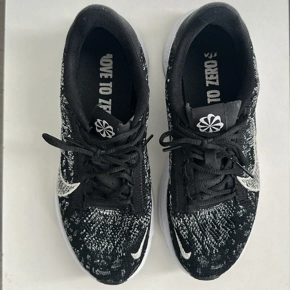 Nike | Womens SuperRep Go 3 Flyknit Next Nature, (Black/White) - Size 6.5 - Picture 6 of 8